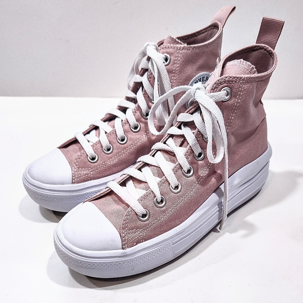 Converse Chuck Taylor All Star Move Kid 6 Wmn 7.5-8 Pink Platform Hi Top A08745C